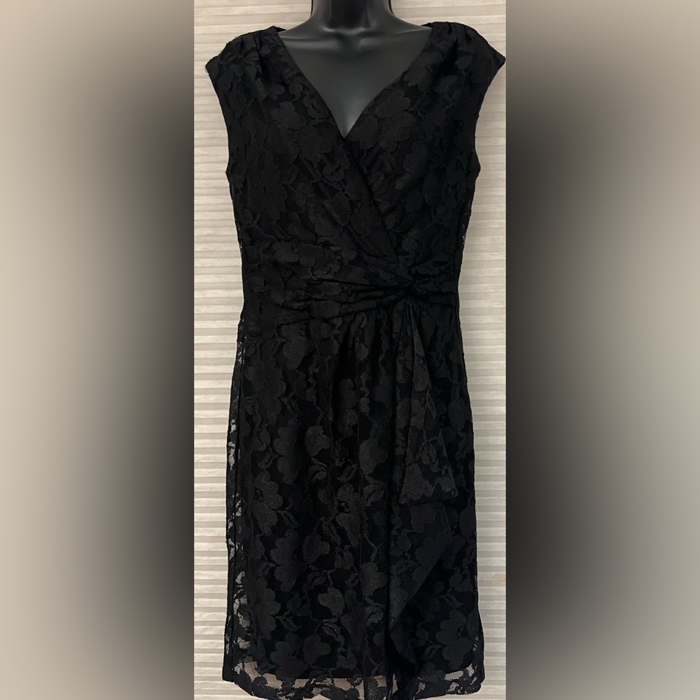 Ronni Nicole Black Lace Dress Size 8